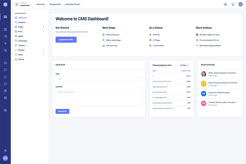 DashLite - Bootstrap Responsive Admin Dashboard Template