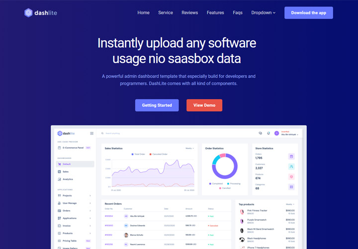 DashLite - Bootstrap Responsive Admin Dashboard Template